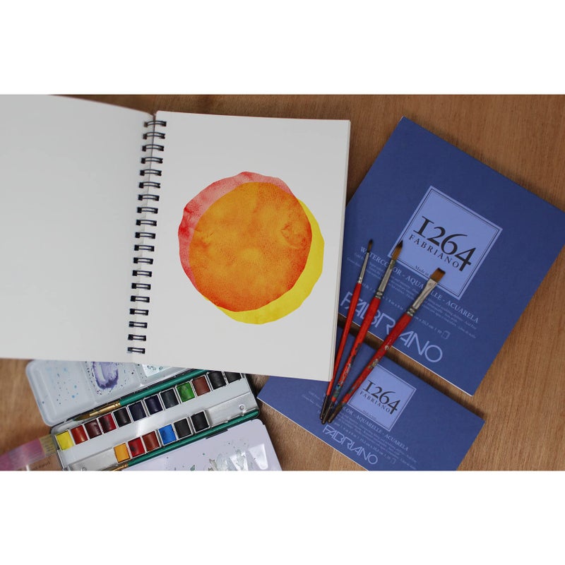 Fabriano 1264 Watercolor Pad, 7 x 10, Bright White - Image 5